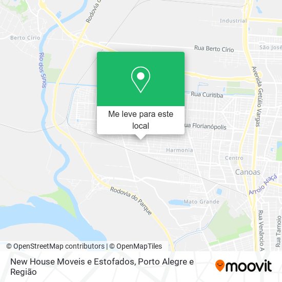 New House Moveis e Estofados mapa
