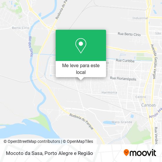Mocoto da Sasa mapa