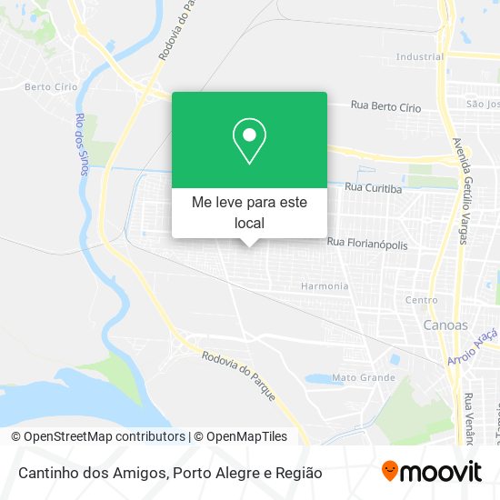 Cantinho dos Amigos mapa