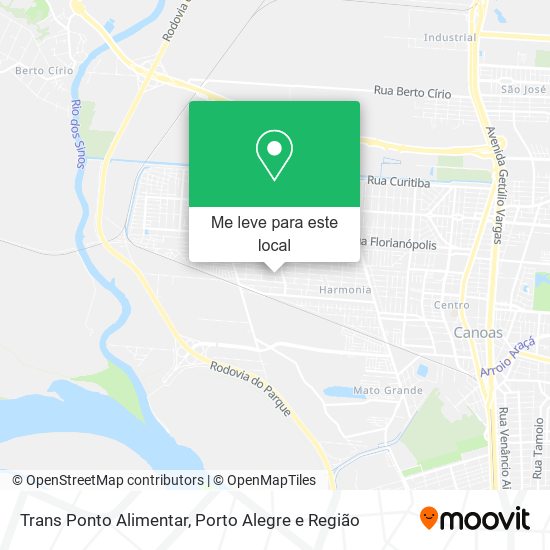 Trans Ponto Alimentar mapa