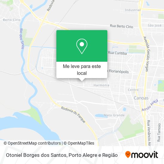 Otoniel Borges dos Santos mapa