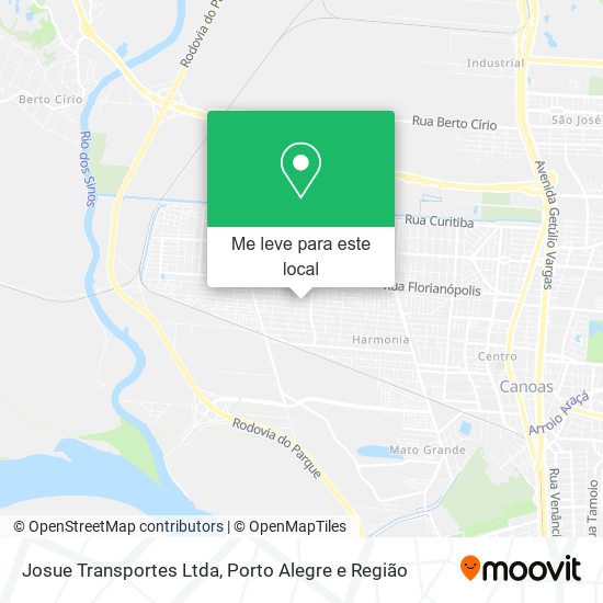 Josue Transportes Ltda mapa