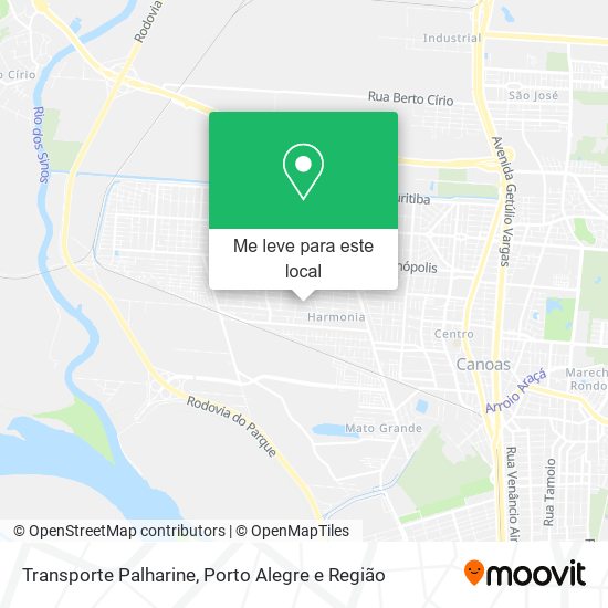 Transporte Palharine mapa