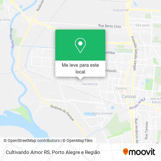 Cultivando Amor RS mapa