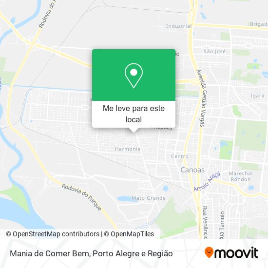 Mania de Comer Bem mapa