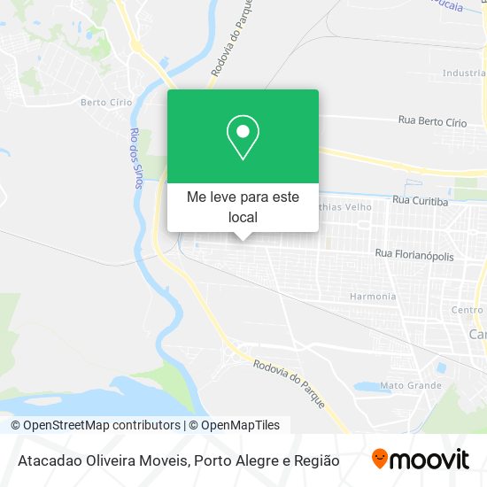 Atacadao Oliveira Moveis mapa