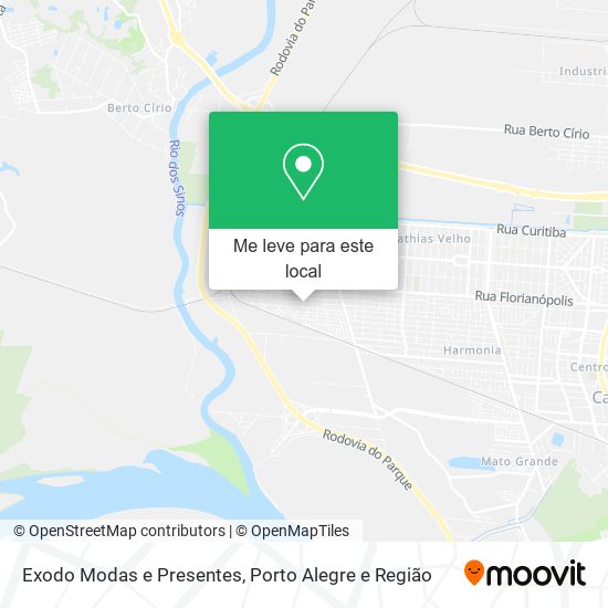 Exodo Modas e Presentes mapa