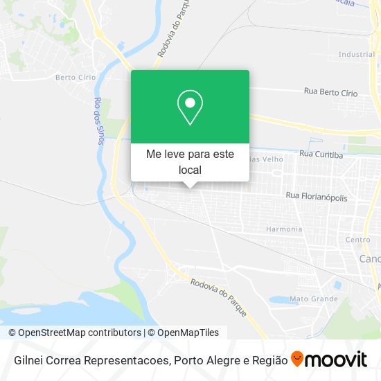 Gilnei Correa Representacoes mapa