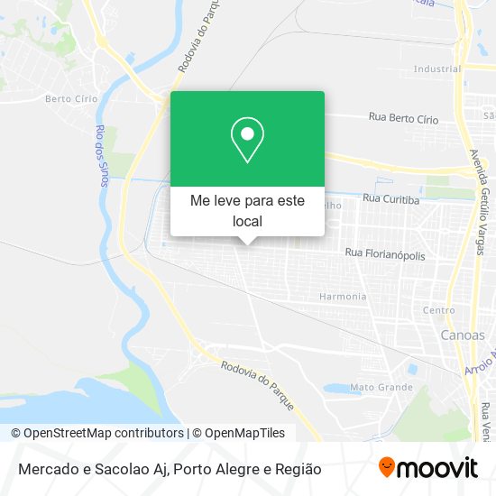 Mercado e Sacolao Aj mapa