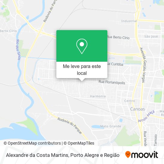 Alexandre da Costa Martins mapa