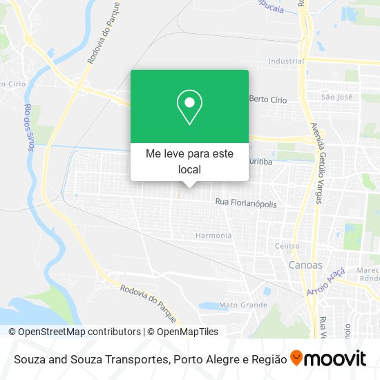 Souza and Souza Transportes mapa