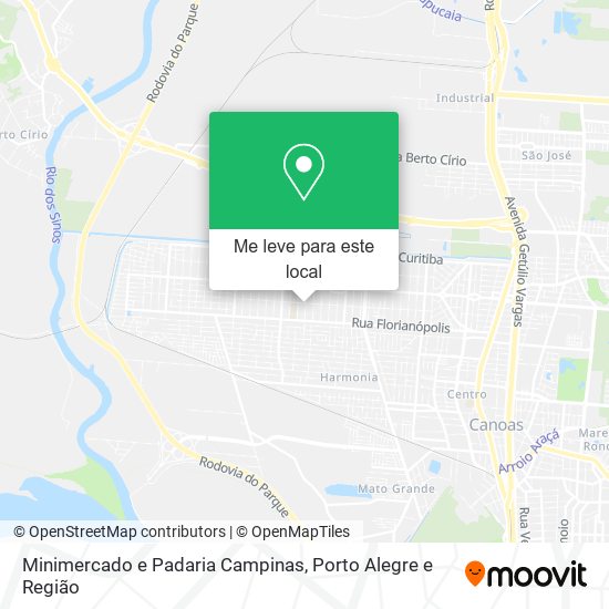 Minimercado e Padaria Campinas mapa