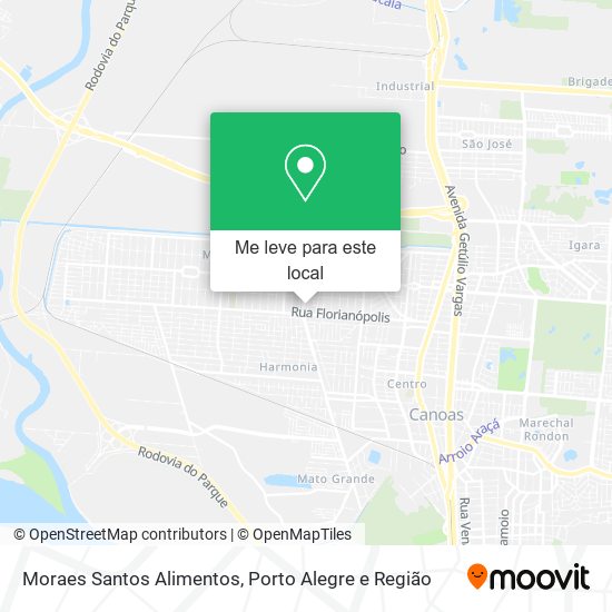 Moraes Santos Alimentos mapa