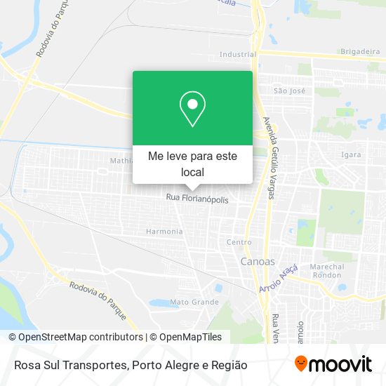 Rosa Sul Transportes mapa