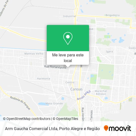 Arm Gaucha Comercial Ltda mapa