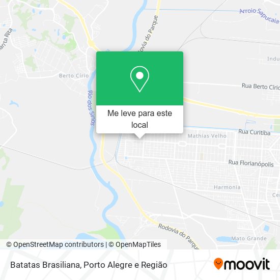 Batatas Brasiliana mapa