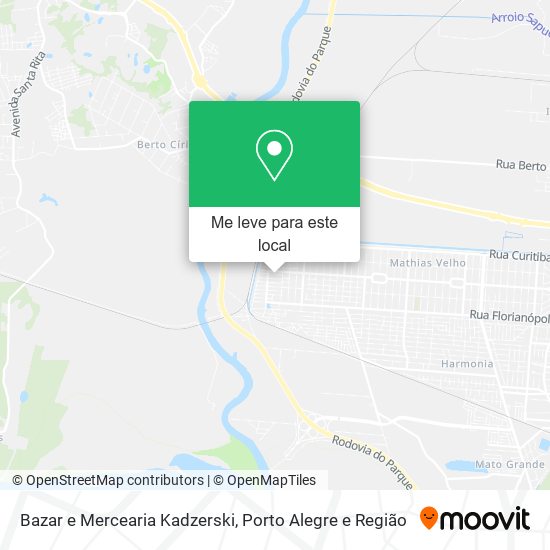 Bazar e Mercearia Kadzerski mapa