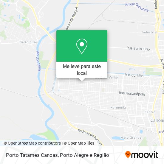 Porto Tatames Canoas mapa