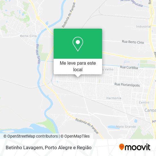Betinho Lavagem mapa