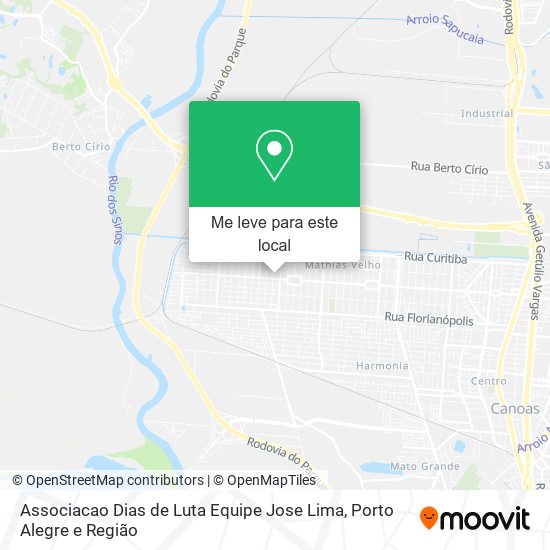 Associacao Dias de Luta Equipe Jose Lima mapa