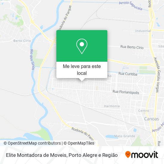 Elite Montadora de Moveis mapa