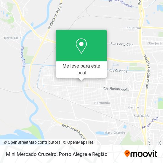 Mini Mercado Cruzeiro mapa