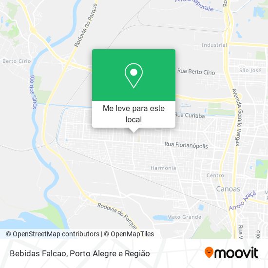 Bebidas Falcao mapa