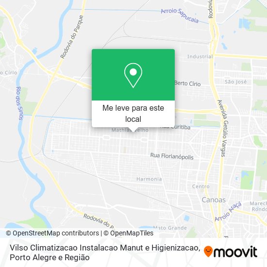 Vilso Climatizacao Instalacao Manut e Higienizacao mapa