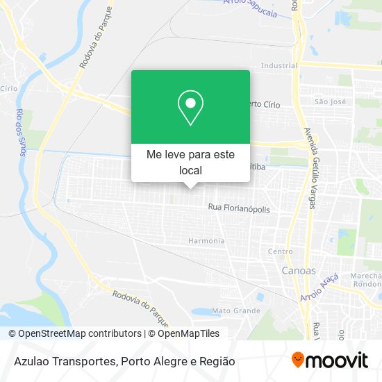 Azulao Transportes mapa