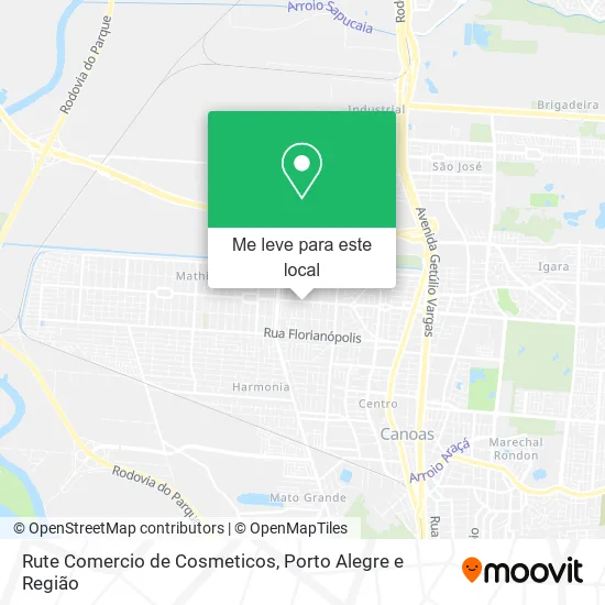 Rute Comercio de Cosmeticos mapa