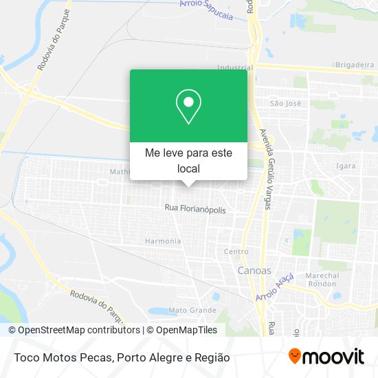 Toco Motos Pecas mapa