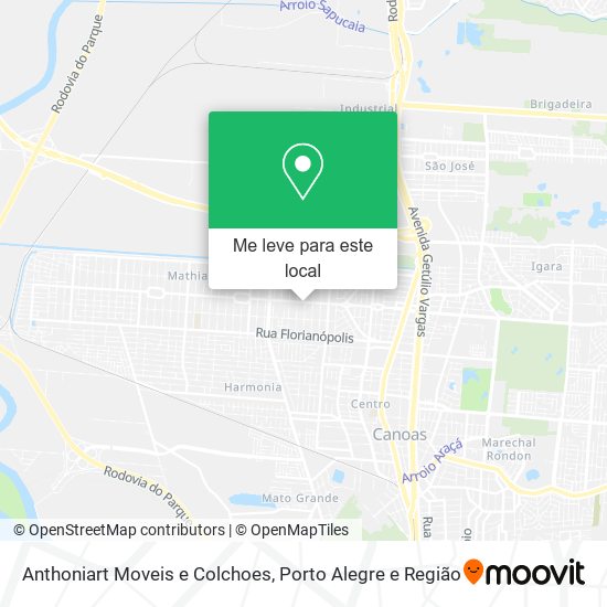 Anthoniart Moveis e Colchoes mapa