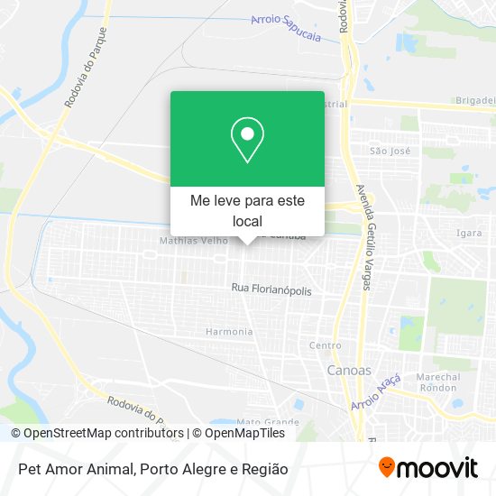 Pet Amor Animal mapa