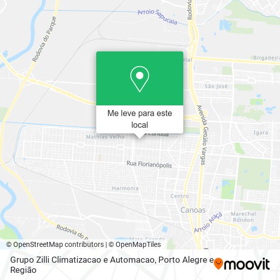 Grupo Zilli Climatizacao e Automacao mapa