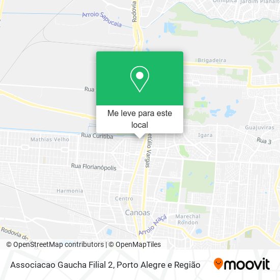 Associacao Gaucha Filial 2 mapa