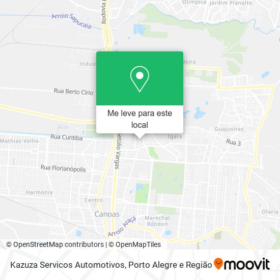 Kazuza Servicos Automotivos mapa