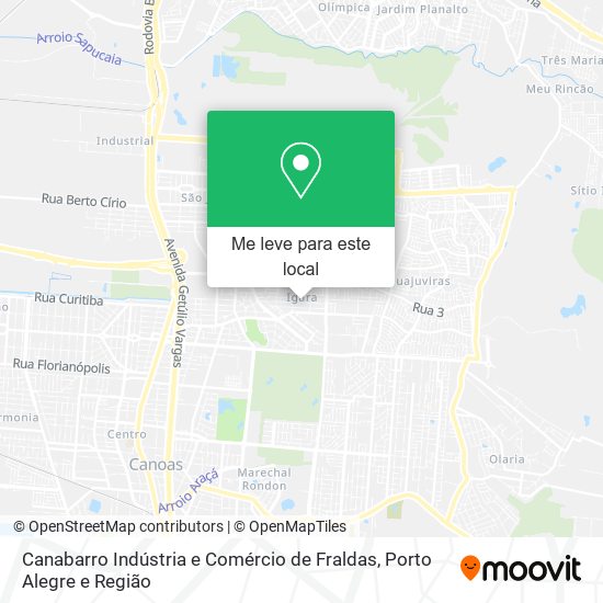 Canabarro Indústria e Comércio de Fraldas mapa