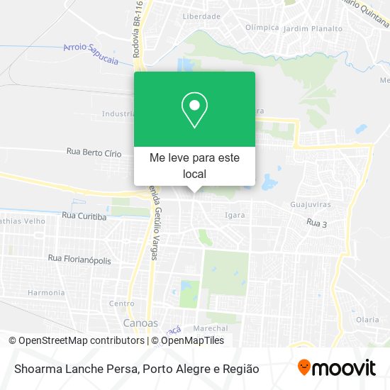 Shoarma Lanche Persa mapa