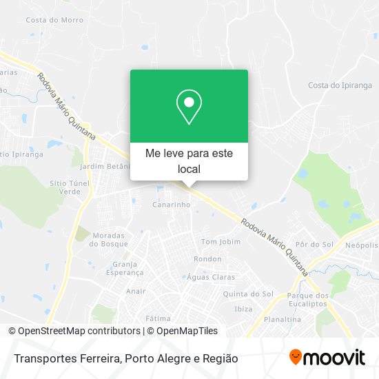 Transportes Ferreira mapa