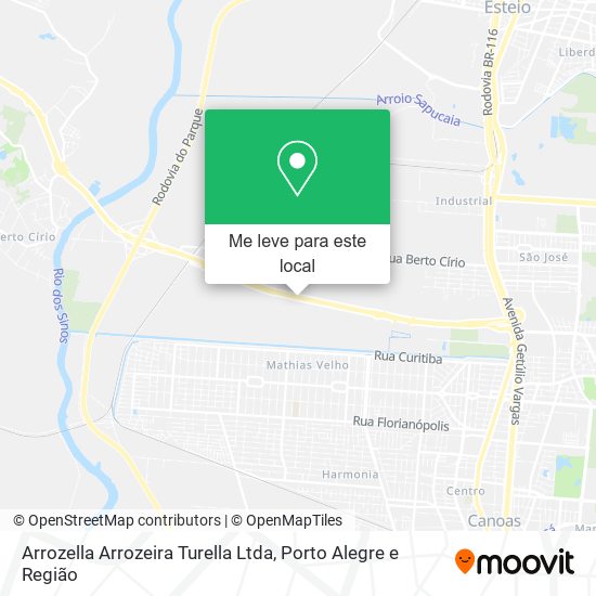 Arrozella Arrozeira Turella Ltda mapa
