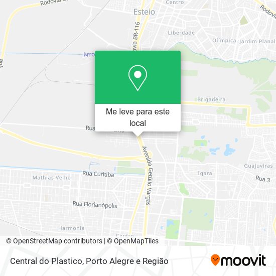 Central do Plastico mapa