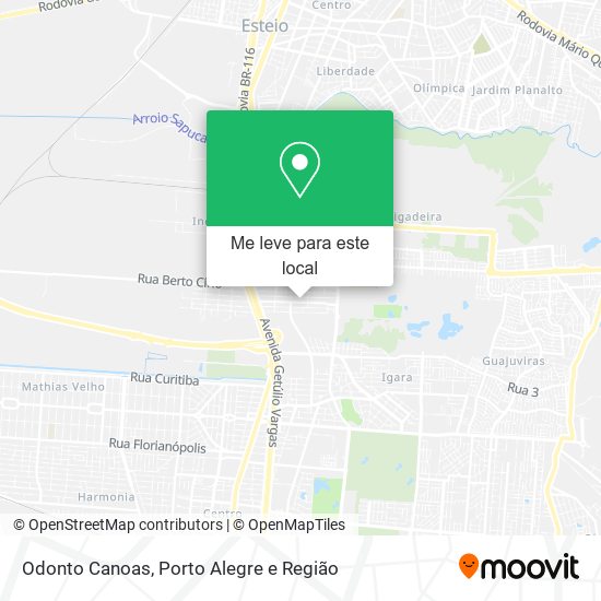 Odonto Canoas mapa