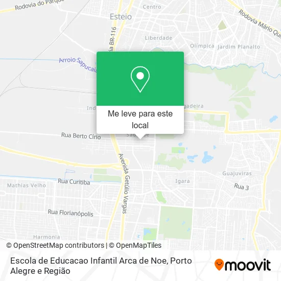 Escola de Educacao Infantil Arca de Noe mapa