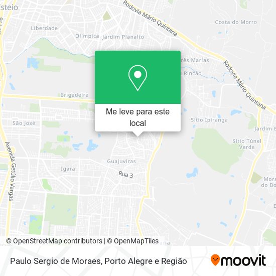 Paulo Sergio de Moraes mapa