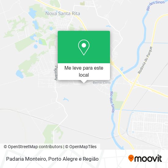 Padaria Monteiro mapa