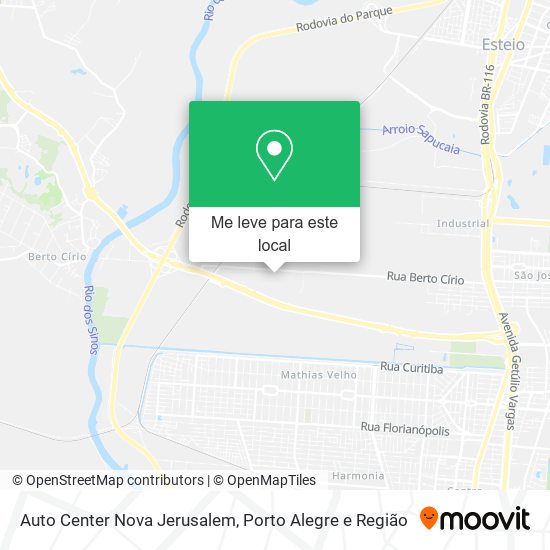 Auto Center Nova Jerusalem mapa