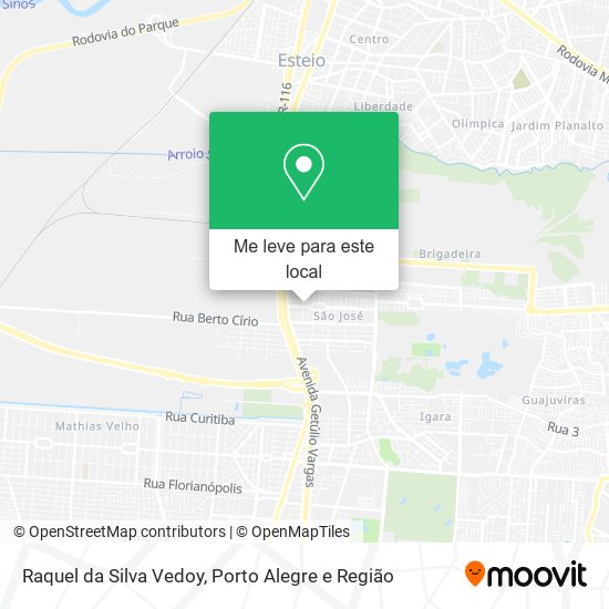 Raquel da Silva Vedoy mapa