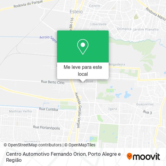 Centro Automotivo Fernando Orion mapa