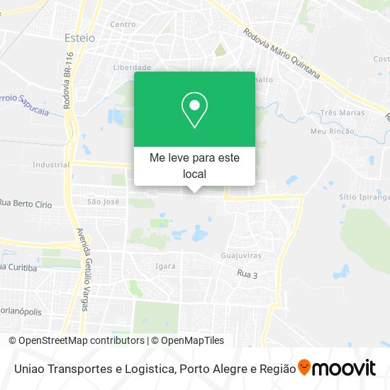 Uniao Transportes e Logistica mapa
