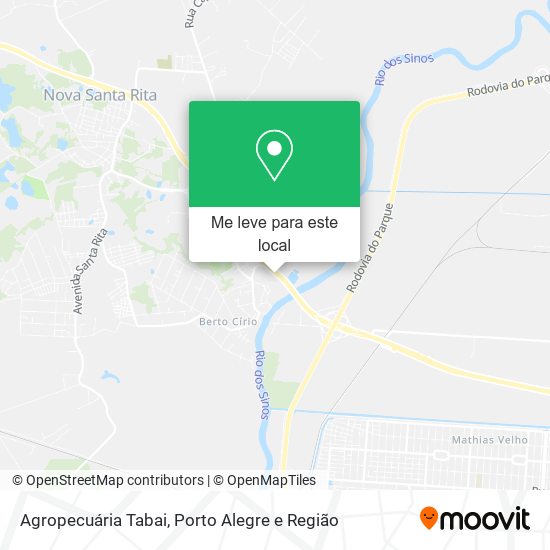 Agropecuária Tabai mapa